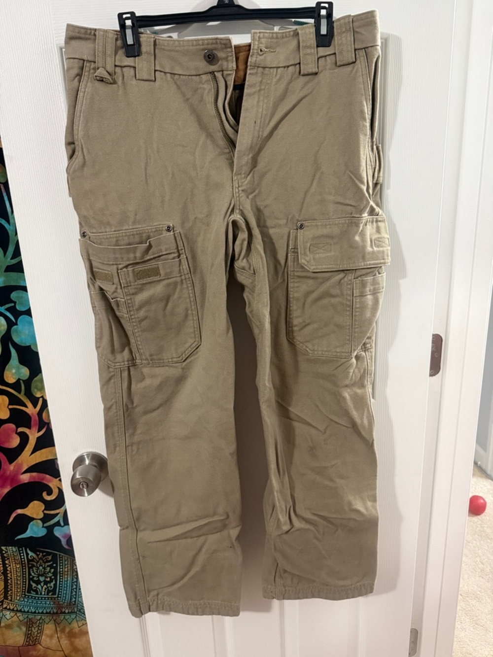 Duluth Trading Co Tan Cargo Utility Pants